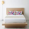 thumbnail image 6 of Yayeee Pillowcase Standard Size Set of 2 Satin Wrinkle Resistant Pillow Case, Light Colorful Circles, 6 of 7