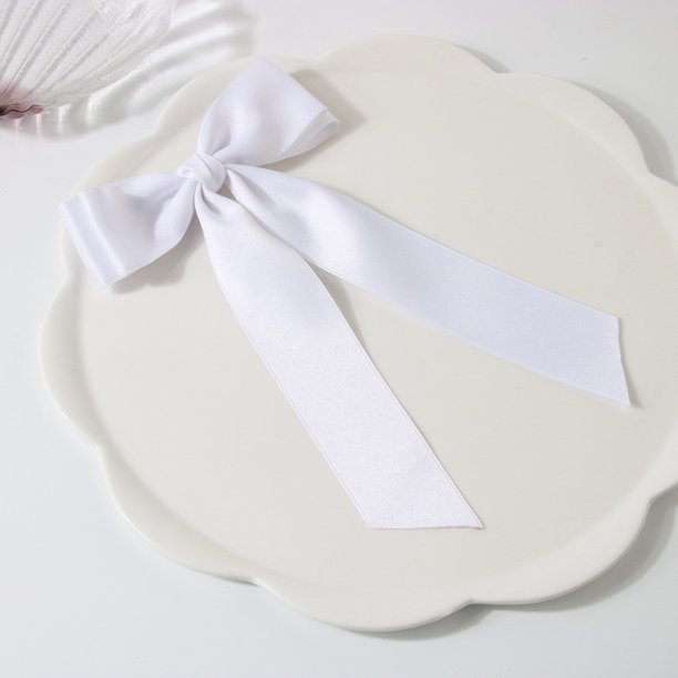 Salud y belleza, Herramientas de belleza, Herramientas para dar forma, Herramientas para peinar, Pinza para el cabello con lazo grande de seda gruesa de doble capa, una horquilla