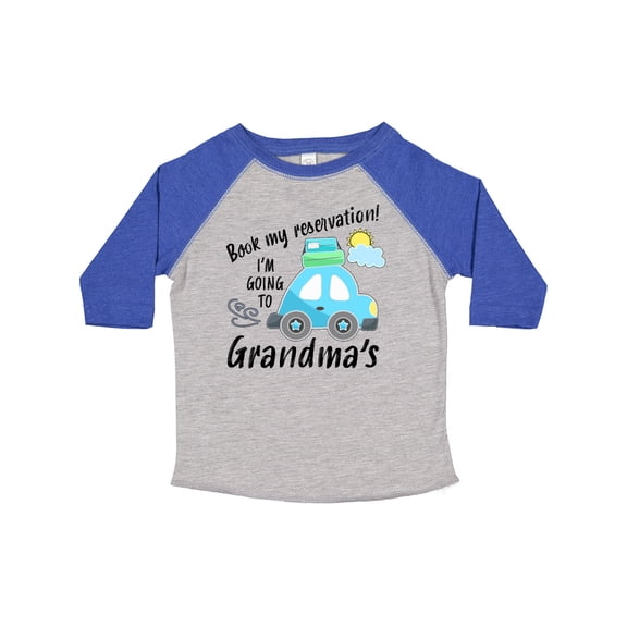 Inktastic Book My Reservation I'm Going to Grandma's Boys or Girls Toddler T-Shirt
