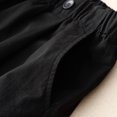 thumbnail image 4 of 2025 New Womens Athletic Shorts Loose Solid Half Shorts Pants Elastic Waisted Button Front with Pocket Breathable Linen Shorts for Women, 4 of 8