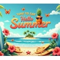 thumbnail image 3 of Colorful Design Summer Banner Tropical Theme Decorative Hello Summer for Beach Party Vacation Outdoor Event, 3 of 7