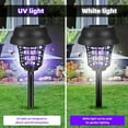 thumbnail image 3 of Kqiang 4 pcs Solar Powered Outdoor & Backyard 53 sq ft Mosquito & Fly Zapper Light Bulb Kit, Black, 4 Count, 3 of 7