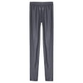 thumbnail image 2 of Choomomo Women's Glossy Stretch Sports Hip Hop Rave Street Modern Dancing Performance Tight Leggings Pants Grey L, 2 of 6