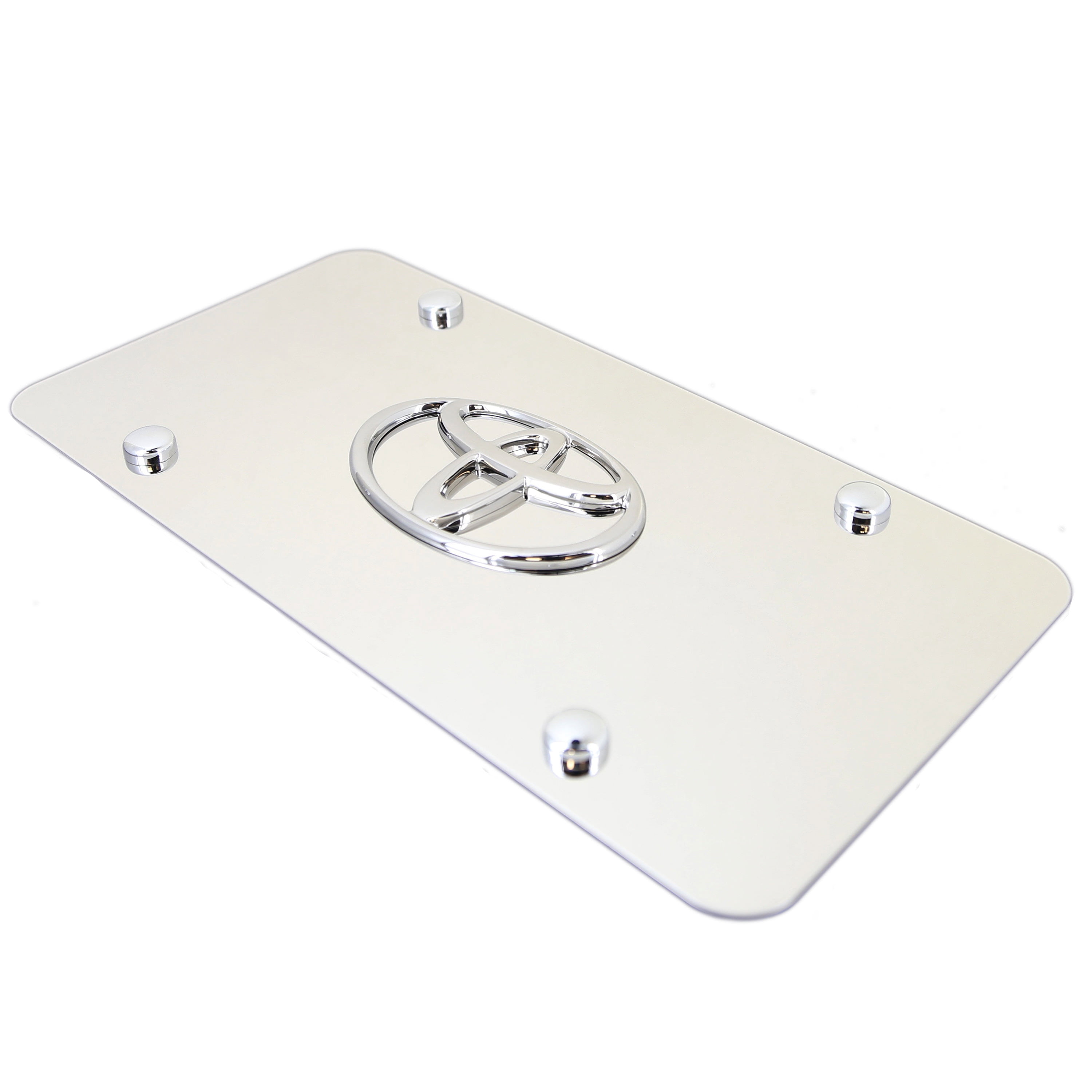 Toyota 3-D Chrome Logo License Plate
