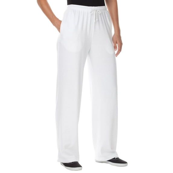 Woman Within Plus Size Petite Sport Knit Straight Leg Pant