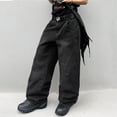 thumbnail image 5 of Mens Baggy Jeans Wide Leg Casual Jeans Vintage Hip Hop Denim Pants, 5 of 6