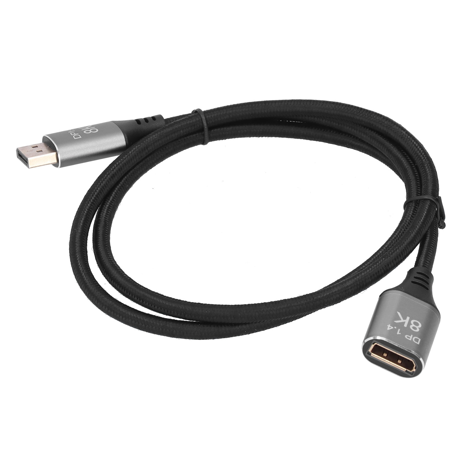 Fdit DP Male to Female DP Connecting Cable Computer 8K 60Hz 4K 144Hz DP