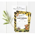 thumbnail image 5 of Inkdotpot Set Of 30Jungle Animals Baby Shower Invitations-Diaper Raffle Tickets And Baby Shower Book Request Cards Gender Neutral Invites Its A Boy Its A Girl, 5 of 8