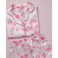 thumbnail image 2 of dELiA*s Girls' Pajama Set - 2 Piece Silky Soft Satin Button Down Sleep Shirt and Pajama Shorts (Sizes: 4-16), 2 of 7