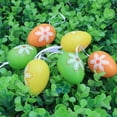 thumbnail image 6 of ChromaMuse 6Pcs Easter Egg Hanging Decorations, Creative Broken Egg Design for Easter Scene Arrangement, Vibrant Multicolor Plastic Eggs for Home Office Party Decoration, 6 of 9