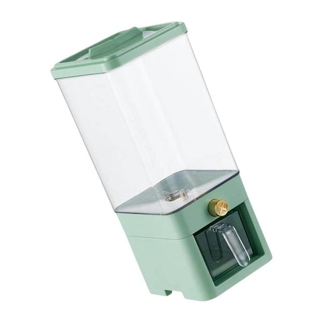 Rice Dispenser Food Dispenser Cereal Dispenser Bucket for Rice Container Rice Storage Countertop Pantry Green