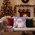 thumbnail image 6 of PEIBang 18x18 Inch Purple Christmas Pillow Covers,Christmas Home Decor,Xmas Winter Throw Pillow Covers Decorative Pillowcase Cases for Couch Sofa Bed, 6 of 6