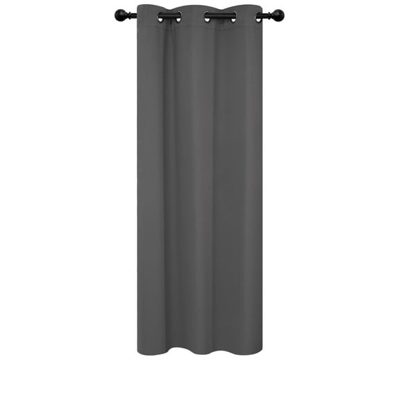 Deconovo Blackout Curtain for Indoor Use, Noise Reducing, Dark Gray, 42W x 72L Inch, Room Darkening Thermal Insulated Curtain, 1 Panel