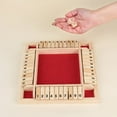 thumbnail image 1 of Wood Dice Board Game Shut The Box Wooden Classic 4 Sided Dice Board Game Pub Christmas Tabletop Toy for Kids Adults Learning Numbers Strategy Risk 2-4 Players, 1 of 7