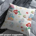 thumbnail image 2 of Homewish Kawaii Ocean Mermaid Fabric by the Yard 2 Yards for Girls, Dreamy Marine Princess Sewing Fabric, Starfish Seashell Fabric for Sewing, Breathable Home Decor, 2 of 6