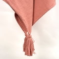 thumbnail image 3 of Rizzy Home  Ikat Textured Cotton Throw Coral, 3 of 5