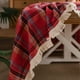 thumbnail image 4 of Mantel de cuadros verdes de Navidad, Redondo 150 Cm, Lavable, Lino, Decorativo para mesa de café, Cocina, Jardín, Fringe Americano Rojo, 4 of 6