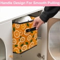 thumbnail image 5 of RATGDN Collapsible Fabric Cube Storage Bin with Double Handles for Living Room Bedroom Office Black - Orange Juice Fruit, 5 of 7