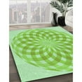 thumbnail image 2 of Ahgly Company Indoor Rectangle Patterned Nebula Green Area Rugs, 8' x 12', 2 of 6