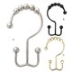 thumbnail image 5 of Matsuzay 12 ganchos para cortina de ducha, perchas enrollables para cortinas de cocina y baño, revestimientos de baño, anillos de Clip, Accesorios de baño Negro, 5 of 6