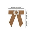 thumbnail image 2 of INSPIRE CHIC Women's Bowknot Bowtie for Unisex Accessories Graduate Bow Brooches Bow Tie Light Coffee, 2 of 4