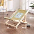 thumbnail image 4 of Cat Pet Bed Small Dog Cat Chair Adjustable Rattan Chair for Dog Cat Small Cat Hammock, 4 of 6