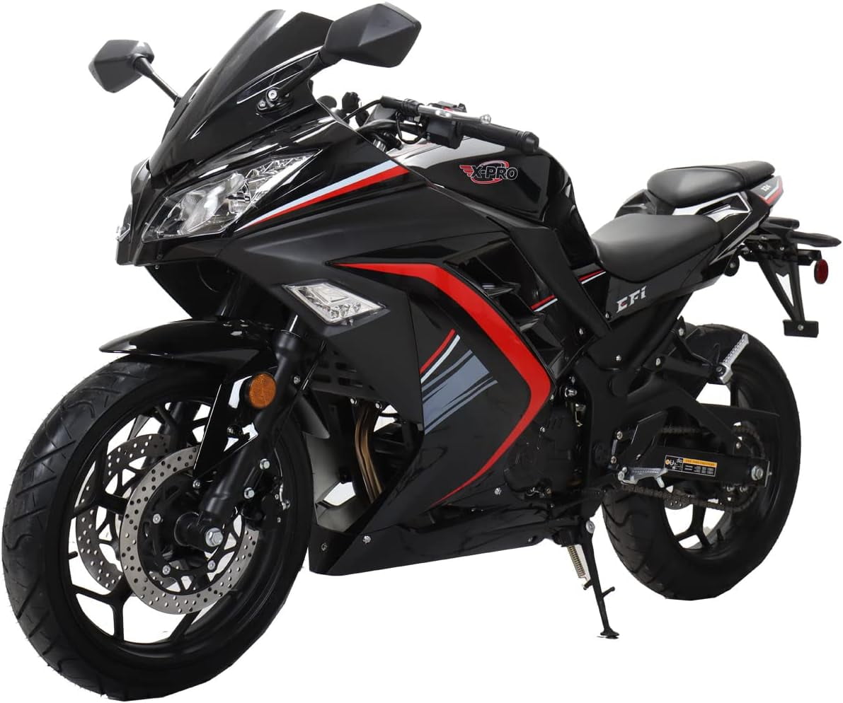 X-Pro Brand New 250cc EFI Fuel Injection Dirt Bike Motorcycle Street Bike, 6 Manual Transmission Electric Start 17" Wheels Assembled in Crate