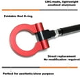 thumbnail image 2 of Red Track Racing Style Front Bumper Tow Hook Ring For Tesla 2017-up Model 3, 2020-up Model Y, Made of Light Weight CNC Aluminum, 2 of 9