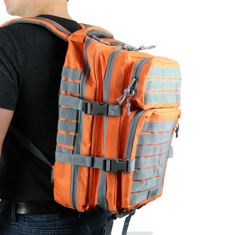 Osage River Gear Fishing Backpack, Tackle and Rod Storage - Orange with  Tackle Box 