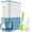 Blue, variant on Rice Dispenser, Large Cereal Dry Food Storage Containers with Measuring Cup, BPA-Free Household for Kitchen Pantry Organization-Red