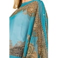 thumbnail image 4 of Chiffon Silk Feeling Sheer Poncho/Kimono Beach Cover-up Wearable Sun Protective Shawl, 4 of 4