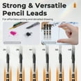 thumbnail image 5 of Nicpro 35PCS Art Mechanical Pencil Set, 3 PCS Metal Drafting Pencil 0.5 mm & 0.7 mm & 0.9 mm & 3 PCS 2mm Lead Holder (6B 4B 2B HB 2H 4H Colors) For Sketching Drawing With 20 Tube Lead Refills Case, 5 of 7
