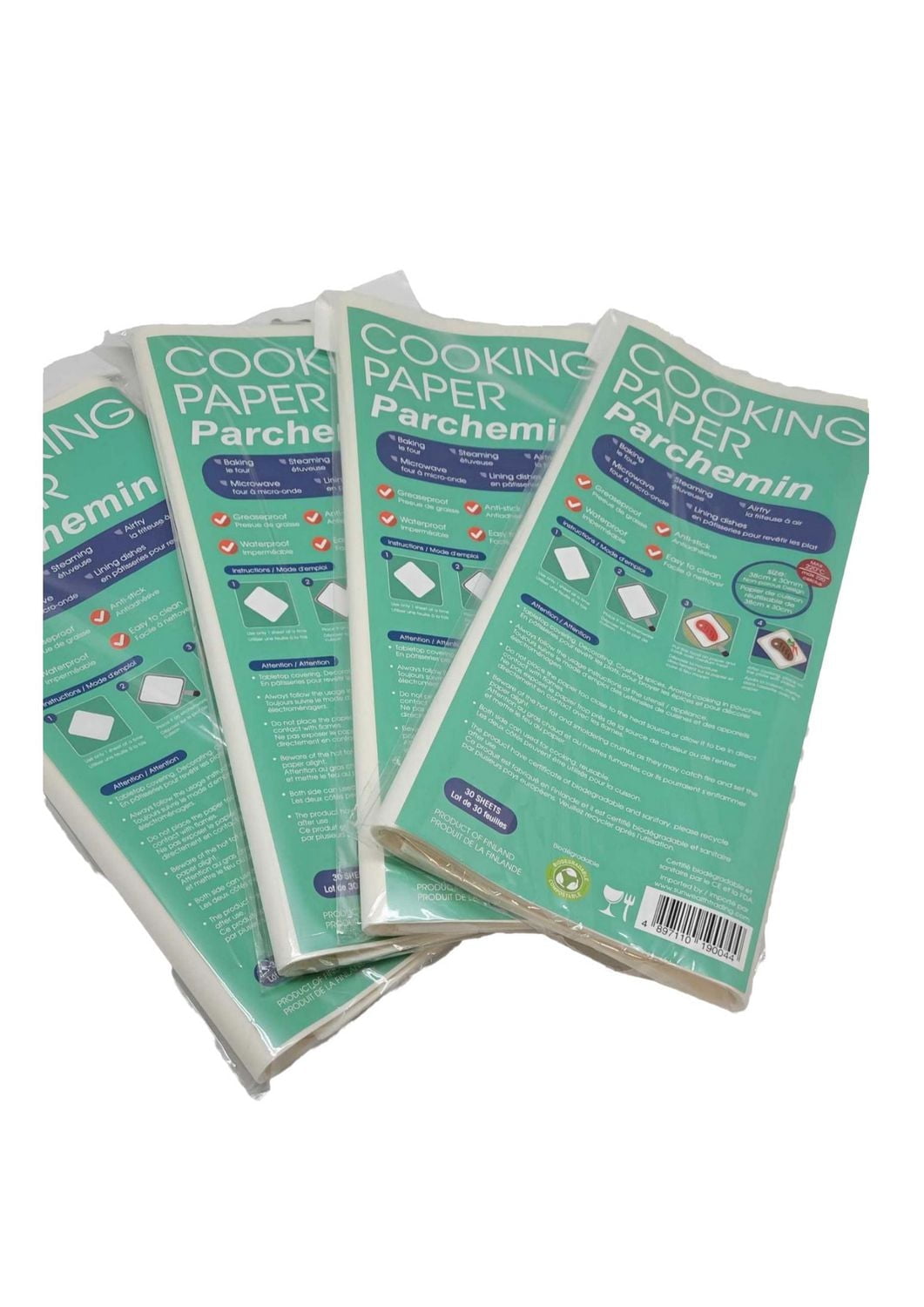 Sunwealth Eco-Friendly Air Fryer / Steamer Parchment Paper (120 pieces in 4 packs)