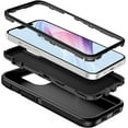 thumbnail image 6 of iPhone 14 Plus Heavy Duty Case {Shock Proof,Shatter Resistant, Protective Rubber with 3 Layer Shell Case Compatible for Apple iPhone 14 Plus 6.7 in, 2022 Release} Color Black, 6 of 7