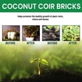 thumbnail image 5 of Coir Fiber Bricks for Cultivation, 1PCS Organic Coconut Coir for Plants Pressed Soil Organic Coir， for Plants, Garden Soil, & Organic Mulch, 5 of 9