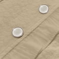 thumbnail image 4 of GUACER Fashion Womens Long Sleeve Tops Peplum Blouses V Neck Button Front Lace Trim Office Casual Outfits, 4 of 9