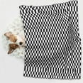 thumbnail image 5 of Chess Checkerboard Dog Blanket Soft Warm Flannel Cat Blanket Great Pet Throw for Cats Puppy Small Medium Large Dog, 5 of 7