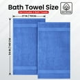 thumbnail image 6 of Infinitee Xclusives Premium Blue Bath Towels - Pack of 4 - 27 x 54 inches, 6 of 9