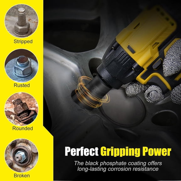 17Pcs Lug Nut Extractor Set