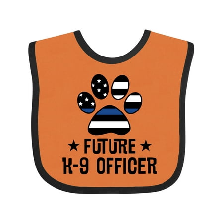

Inktastic Future K9 Police Officer Law Enforcement Gift Baby Boy or Baby Girl Bib