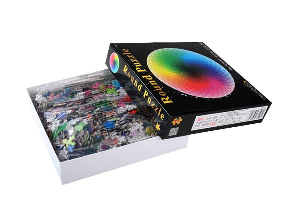 1000 pcs//set Colorful Rainbow Round Adult Kids DIY Educational Jigsaw Puzzle Toy