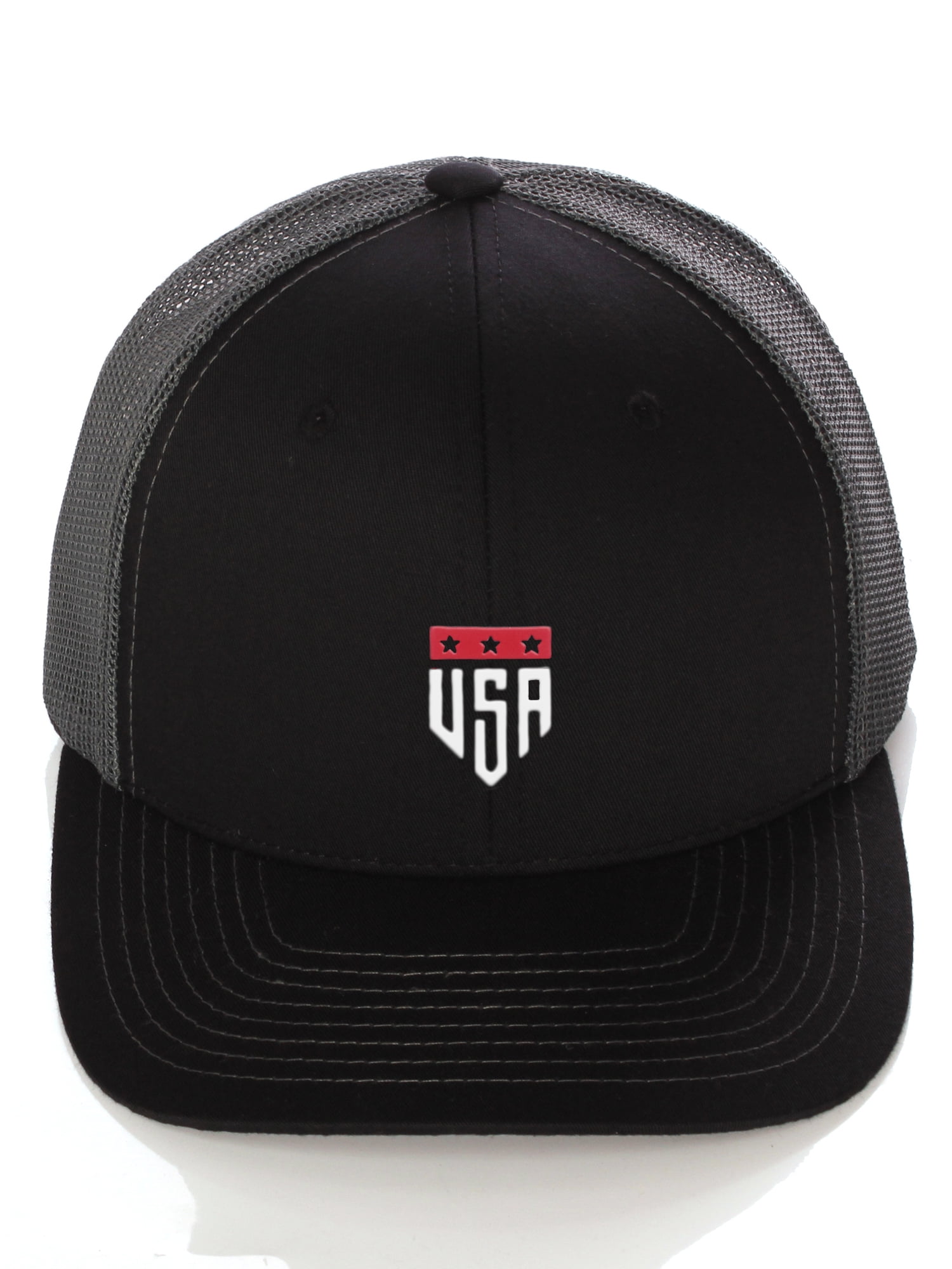 Daxton Retro USA Icon Logos Mid Profile Oxford Trucker Hat Snapback Baseball Cap Daxton Retro USA Icon Logos Mid Profile Oxford Trucker Hat Snapback Baseball Cap