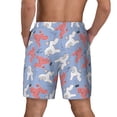thumbnail image 4 of Balery Cartoon Poodle Dog Mens Swim Trunks Swim Shorts for Men Quick Dry Inseam Beach Shorts with Compression Liner Pocket-Medium, 4 of 9
