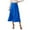 Z982 Blue, variant on Landzoo Women'S Skirts Solid Color Elastic Waist Summer Breathable Women A-line Skirt Size L Black