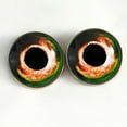 thumbnail image 3 of Green and Orange Fish Sew-On Buttons Glass Eyes, 3 of 5