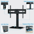 thumbnail image 4 of MountFTV Universal Swivel Table Top TV Stand for 32-75 inch TVs, Tabletop Desktop TV Stand Base with 35° Swivel, 6 Height Adjustable, Hold up to 99LBS, Max 600x400mm, 4 of 7