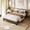 Walnut, variant on Full Bed Frame, Wooden Platform Bed Frame, Minimalist Bed with Wood Slats Support, Underbed Space for Storage, No Box Spring Required, Noise-Free, Easy Assembly