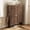 Walnut, variant on Large Fluted Shoe Storage Cabinet with Metal Legs, Narrow 4-Tier MDF Creedenza