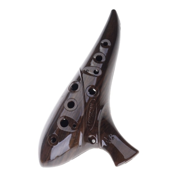 12 Hole Ceramic Ocarina Musical Instrument for Learners Ergonomic Design Enhanced Sound Projection for Music Lovers