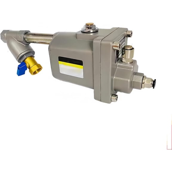 Zero Air Loss Automatic Drain Valve, Auto Drain Valve for Air Compressor, 1.6Mpa Automatic Drainer with Pre-Filter Valve for Compressor Air Tank, Quick Drainage, No Electricity Required (Gray)